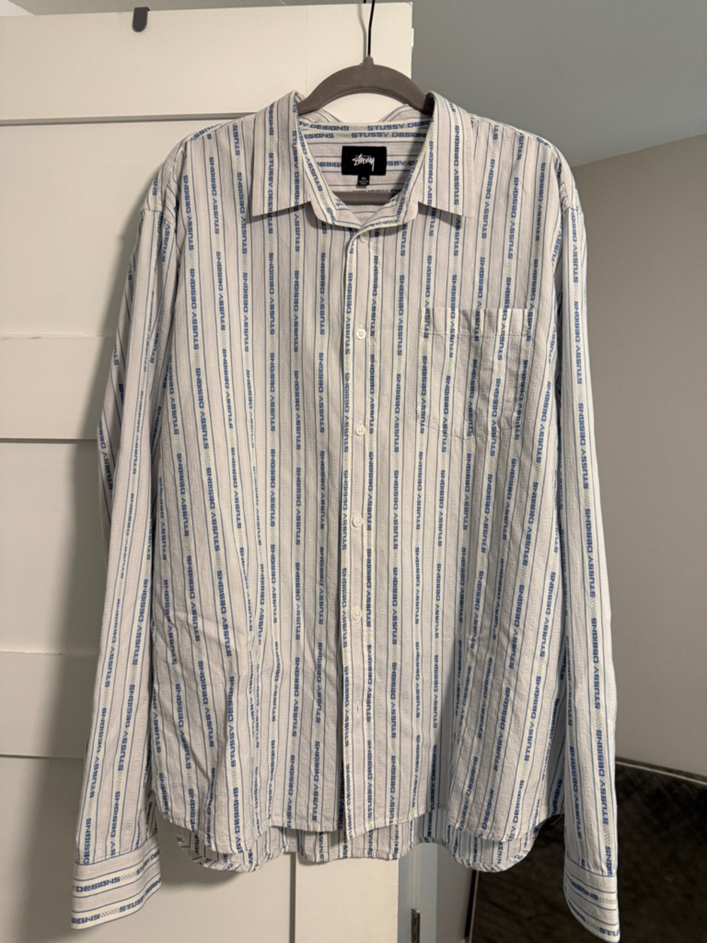 Stussy Men's Long-Sleeve Button-Up Shirt
